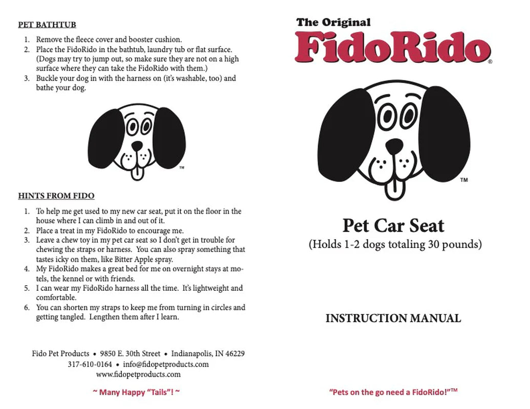 Fidorido Pet Car Seat