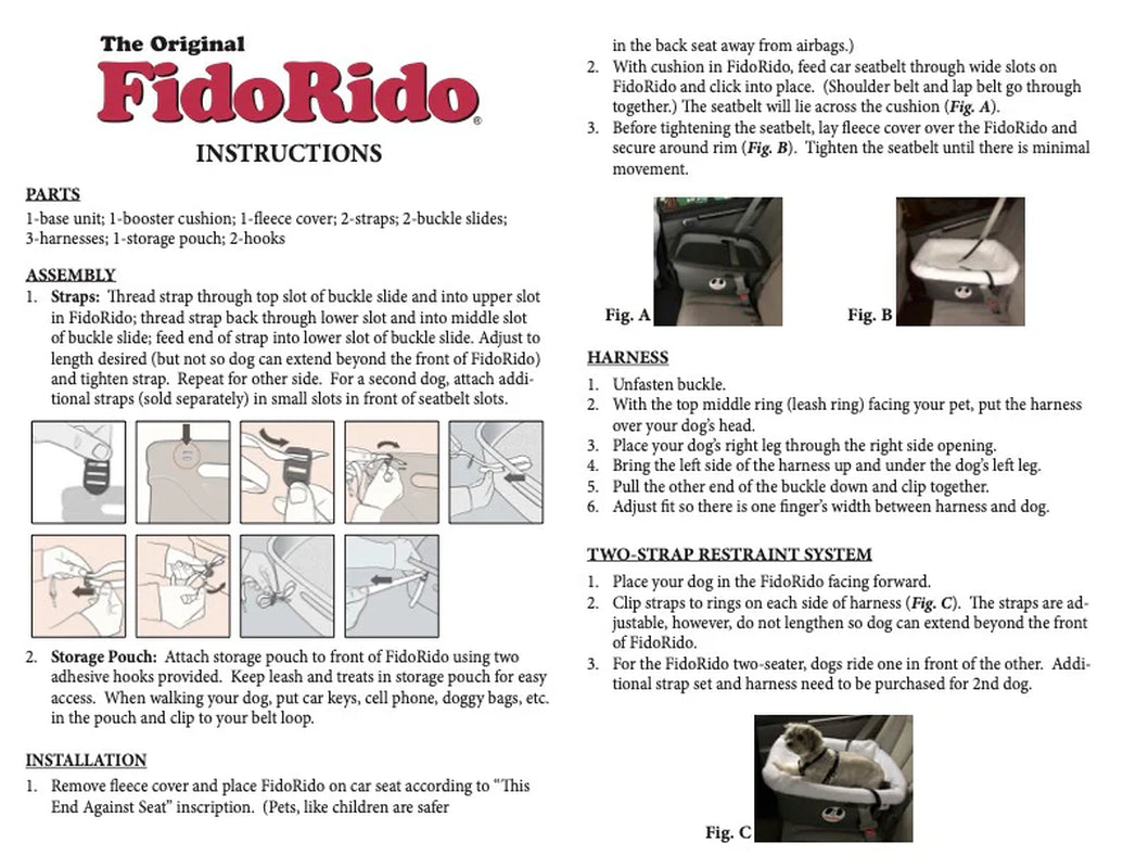Fidorido Pet Car Seat